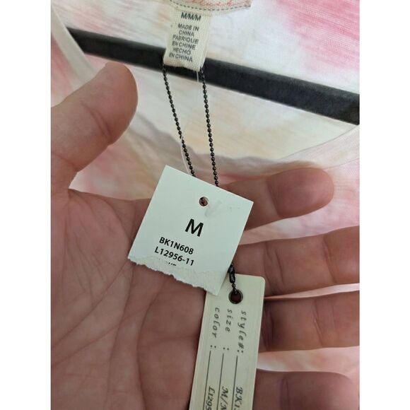 NWT Cupio Blush Front Knot Tie Dye Top Pink/Combo Women's Size Medium - Picture 6 of 9